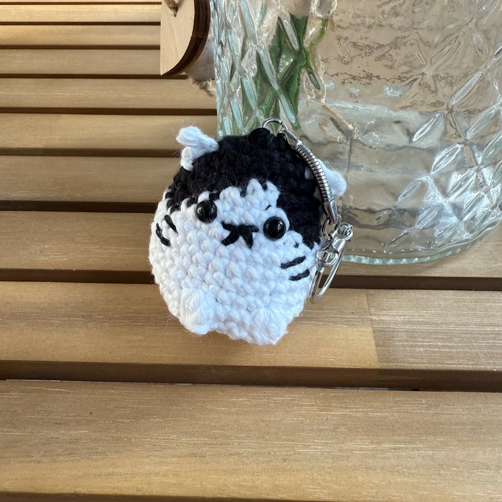 Crochet Cat Keychain